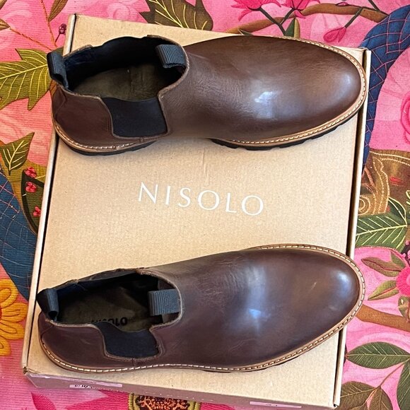BNIB Nisolo Go to Chelsea Boot 2.0, Brown, Size Women's US 10 - Picture 1 of 12
